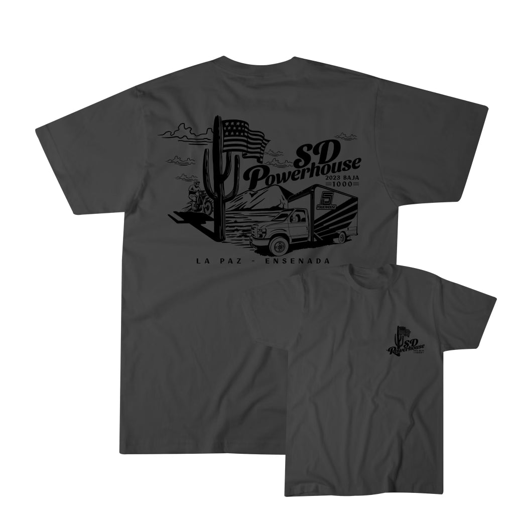 23 BAJA 1000 SD POWERHOUSE TEAM T SHIRT San Diego Powerhouse